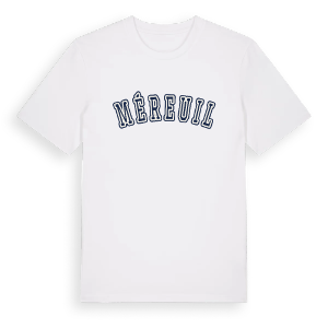 Méreuil college t-shirt – ekologisk bomull t-shirt från Pinshirt