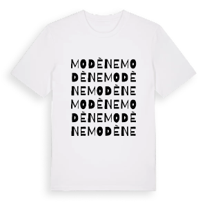 Modène ordlek t-shirt – ekologisk bomull t-shirt från Pinshirt