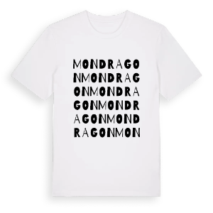 Mondragon ordlek t-shirt – ekologisk bomull t-shirt från Pinshirt