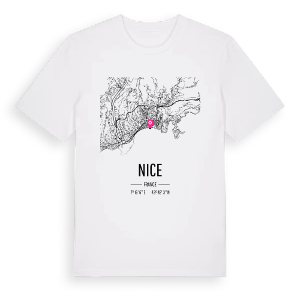 Nice karta t-shirt – ekologisk bomull t-shirt från Pinshirt