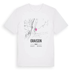 Oraison karta t-shirt – ekologisk bomull t-shirt från Pinshirt