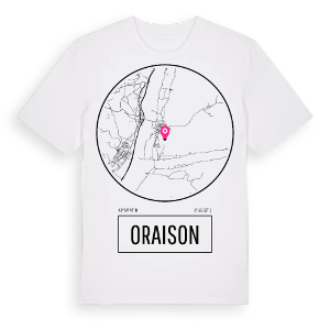 Oraison t-shirt – ekologisk bomull t-shirt från Pinshirt