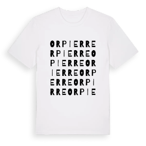 Orpierre ordlek t-shirt – ekologisk bomull t-shirt från Pinshirt