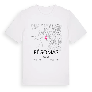 Pégomas karta t-shirt – ekologisk bomull t-shirt från Pinshirt