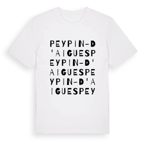 Peypin-d'Aigues ordlek t-shirt – ekologisk bomull t-shirt från Pinshirt