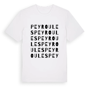 Peyroules ordlek t-shirt – ekologisk bomull t-shirt från Pinshirt