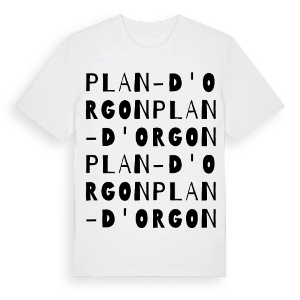 Plan-d'Orgon ordlek t-shirt – ekologisk bomull t-shirt från Pinshirt