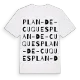 Plan-de-Cuques ordlek t-shirt