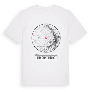 Puy-Saint-Pierre t-shirt – ekologisk bomull t-shirt från Pinshirt