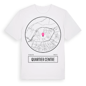 Quartier Centre t-shirt – ekologisk bomull t-shirt från Pinshirt