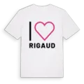 Jag älskar Rigaud t-shirt stort tryck