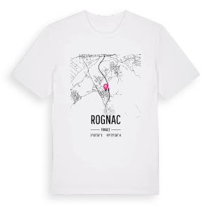 Rognac karta t-shirt – ekologisk bomull t-shirt från Pinshirt