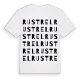 Rustrel ordlek t-shirt