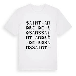 Saint-André-de-Rosans ordlek t-shirt – ekologisk bomull t-shirt från Pinshirt