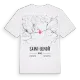 Saint-Benoît karta t-shirt