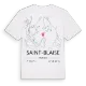 Saint-Blaise karta t-shirt