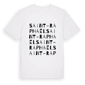 Saint-Raphaël ordlek t-shirt – ekologisk bomull t-shirt från Pinshirt