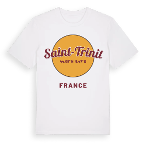 Saint-Trinit cirkel t-shirt – ekologisk bomull t-shirt från Pinshirt