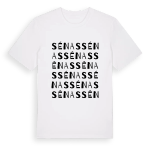 Sénas ordlek t-shirt – ekologisk bomull t-shirt från Pinshirt