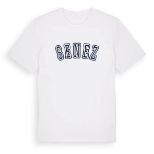 Senez college t-shirt – ekologisk bomull t-shirt från Pinshirt