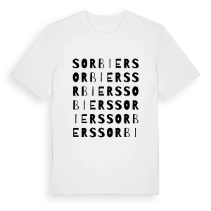 Sorbiers ordlek t-shirt – ekologisk bomull t-shirt från Pinshirt