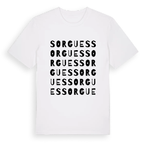 Sorgues ordlek t-shirt – ekologisk bomull t-shirt från Pinshirt