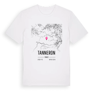 Tanneron karta t-shirt – ekologisk bomull t-shirt från Pinshirt