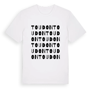 Toudon ordlek t-shirt – ekologisk bomull t-shirt från Pinshirt