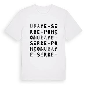 Ubaye-Serre-Ponçon ordlek t-shirt – ekologisk bomull t-shirt från Pinshirt