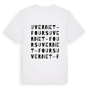 Uvernet-Fours ordlek t-shirt – ekologisk bomull t-shirt från Pinshirt
