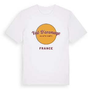 Val-d'Oronaye cirkel t-shirt – ekologisk bomull t-shirt från Pinshirt