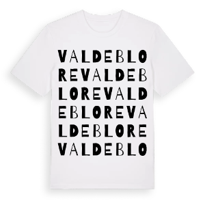 Valdeblore ordlek t-shirt – ekologisk bomull t-shirt från Pinshirt