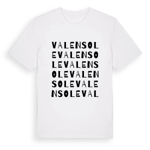Valensole ordlek t-shirt – ekologisk bomull t-shirt från Pinshirt