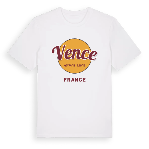 Vence cirkel t-shirt – ekologisk bomull t-shirt från Pinshirt