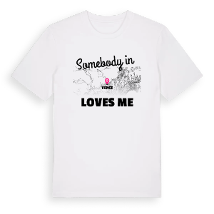 Någon i Vence älskar mig t-shirt – ekologisk bomull t-shirt från Pinshirt