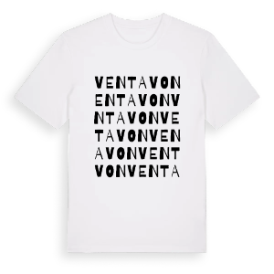 Ventavon ordlek t-shirt – ekologisk bomull t-shirt från Pinshirt