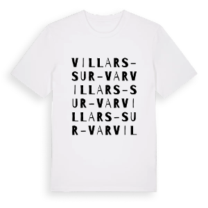 Villars-sur-Var ordlek t-shirt – ekologisk bomull t-shirt från Pinshirt