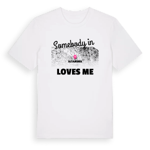 Någon i Altamura älskar mig t-shirt – ekologisk bomull t-shirt från Pinshirt