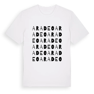 Aradeo ordlek t-shirt – ekologisk bomull t-shirt från Pinshirt