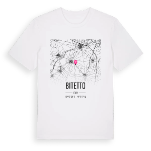Bitetto karta t-shirt – ekologisk bomull t-shirt från Pinshirt
