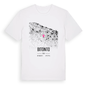 Bitonto karta t-shirt – ekologisk bomull t-shirt från Pinshirt
