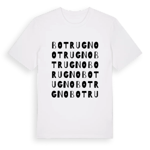 Botrugno ordlek t-shirt – ekologisk bomull t-shirt från Pinshirt