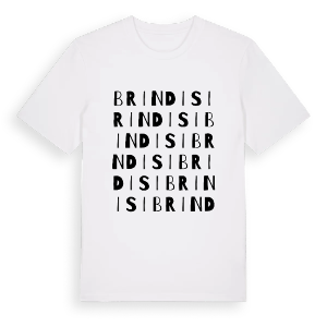 Brindisi ordlek t-shirt – ekologisk bomull t-shirt från Pinshirt