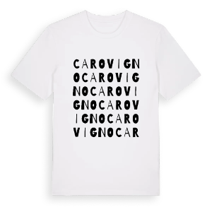 Carovigno ordlek t-shirt – ekologisk bomull t-shirt från Pinshirt