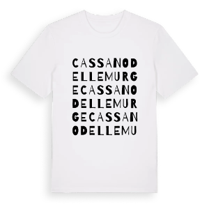 Cassano delle Murge ordlek t-shirt – ekologisk bomull t-shirt från Pinshirt