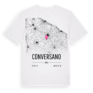 Conversano karta t-shirt – ekologisk bomull t-shirt från Pinshirt