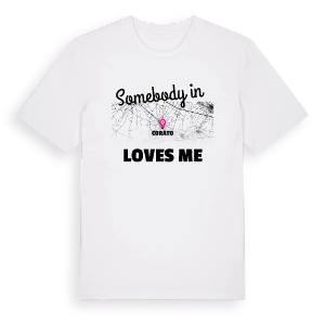 Någon i Corato älskar mig t-shirt – ekologisk bomull t-shirt från Pinshirt