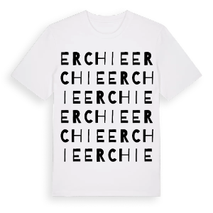 Erchie ordlek t-shirt – ekologisk bomull t-shirt från Pinshirt