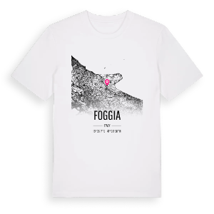 Foggia karta t-shirt – ekologisk bomull t-shirt från Pinshirt