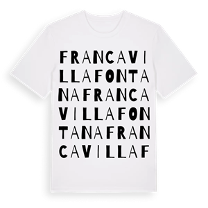 Francavilla Fontana ordlek t-shirt – ekologisk bomull t-shirt från Pinshirt